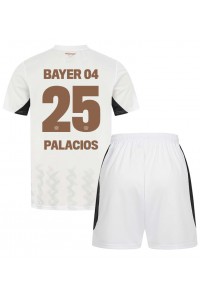 Bayer Leverkusen Exequiel Palacios #25 Babytruitje Uit tenue Kind 2024-25 Korte Mouw (+ Korte broeken)